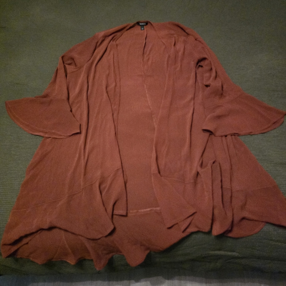 Torrid Terracotta Open Front Cardigan